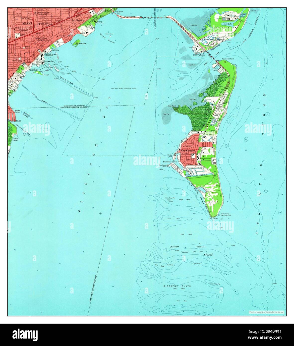 Key Biscayne Florida map 1962 - Key Biscayne Florida Map 1962 124000 United States Of America By Timeless Maps Data Us Geological Survey 2EGWF11