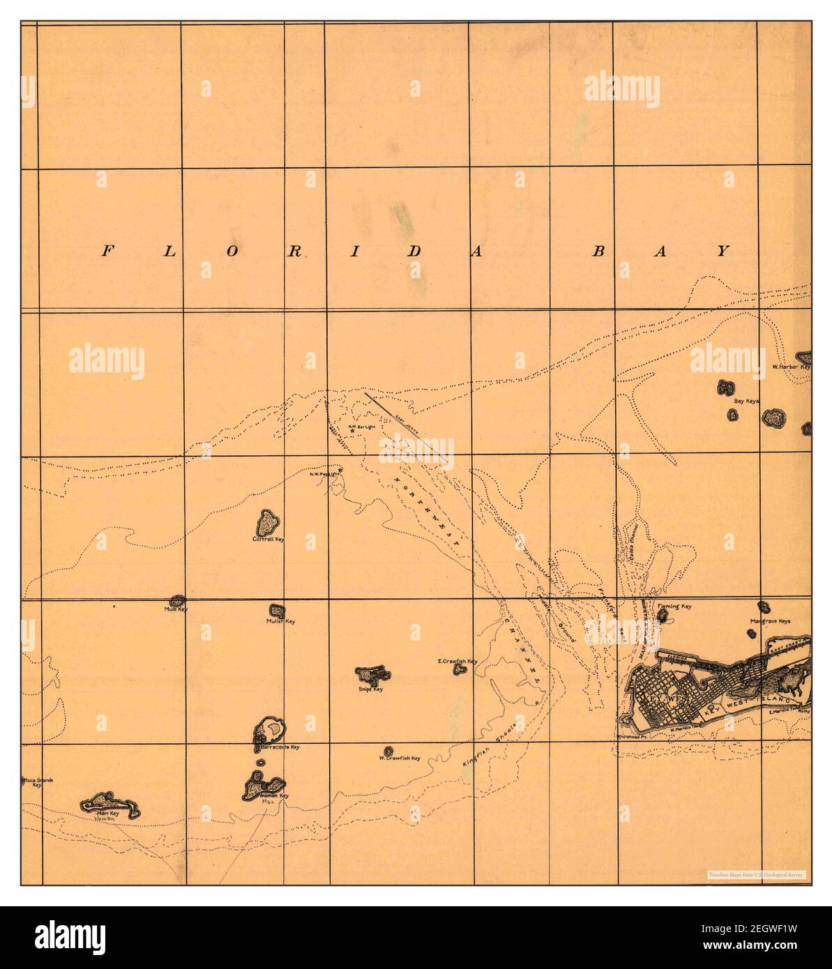Key West Florida map 1921 1 62500 - Key West Florida Map 1921 162500 United States Of America By Timeless Maps Data Us Geological Survey 2EGWF1W 