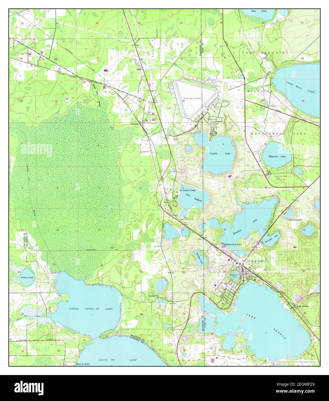 Keystone heights florida map hi res - Keystone Heights Florida Map 1949 124000 United States Of America By Timeless Maps Data Us Geological Survey 2EGWF29 
