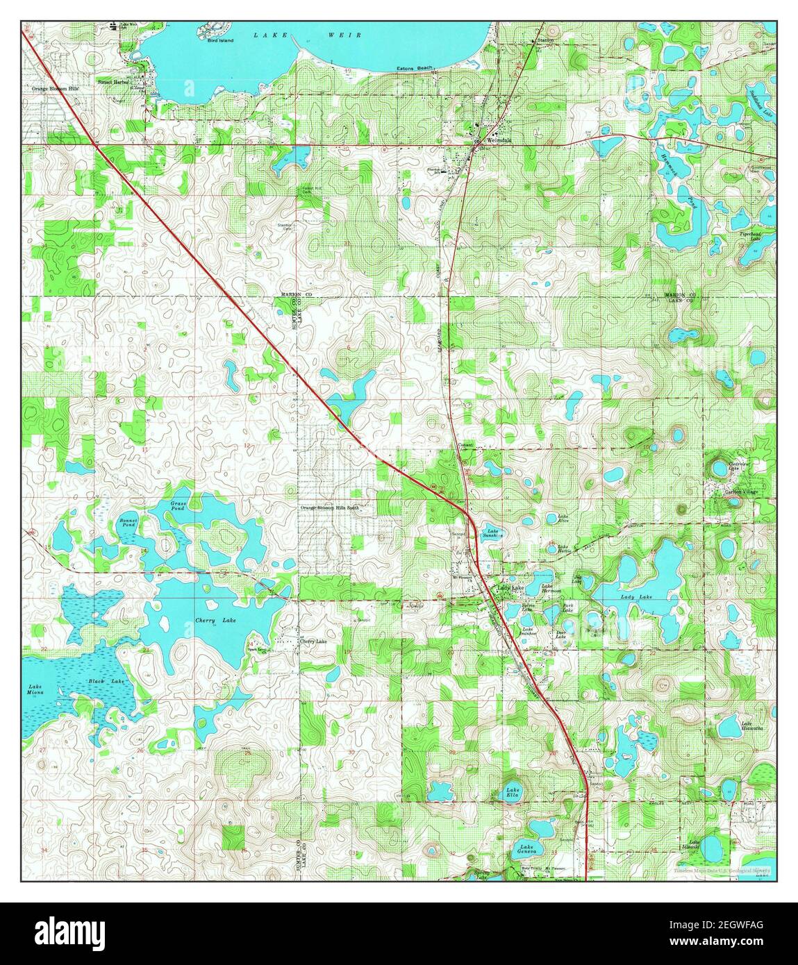 Lady Lake Florida map 1966 1 24000 - Lady Lake Florida Map 1966 124000 United States Of America By Timeless Maps Data Us Geological Survey 2EGWFAG 
