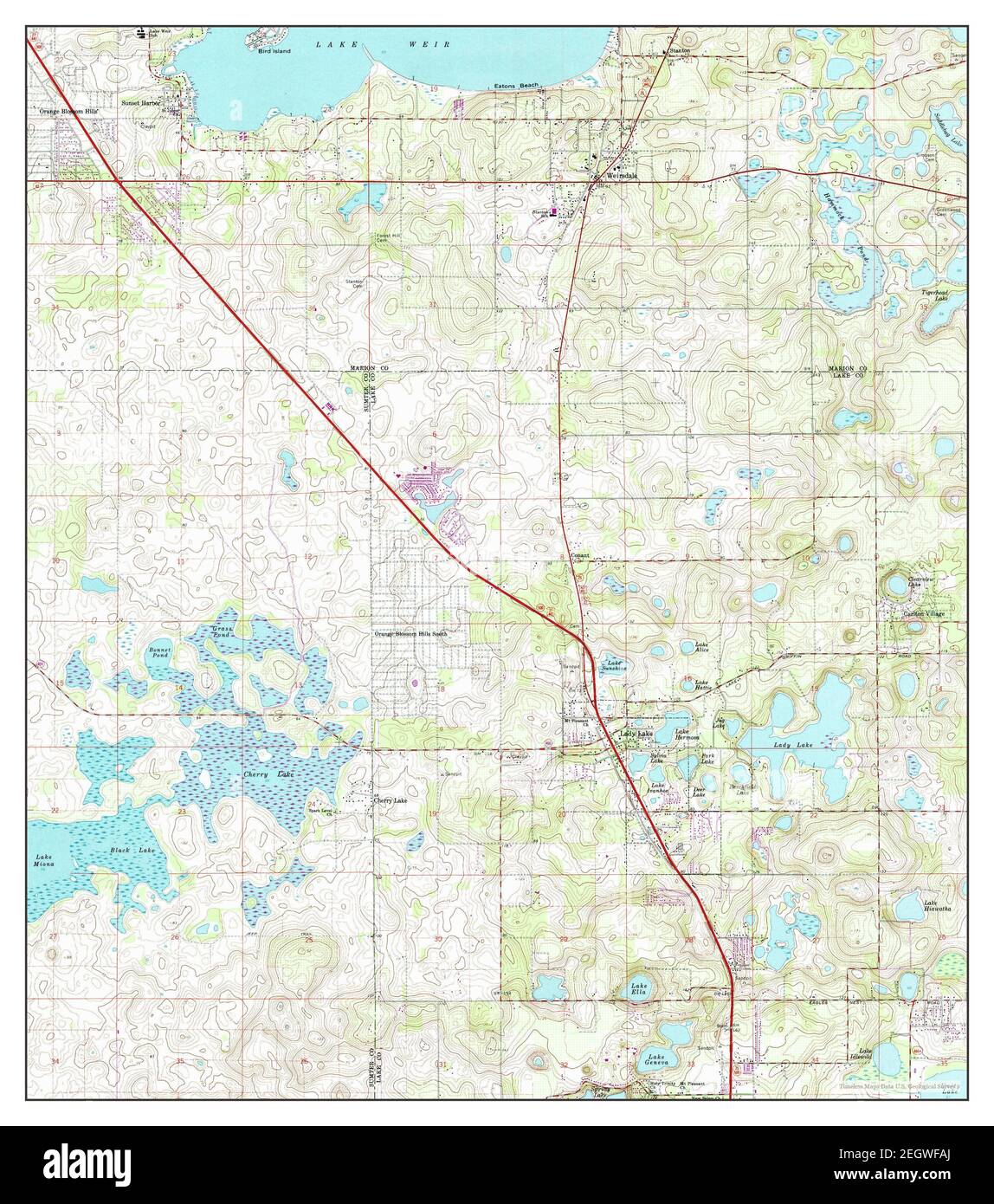 Map Of Lady Lake Florida Lady Lake, Florida, Map 1966, 1:24000, United States Of America By Timeless  Maps, Data U.s. Geological Survey Stock Photo - Alamy