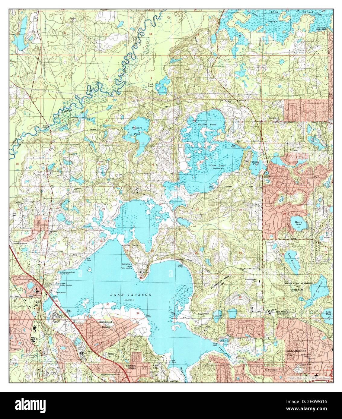 Lake Jackson, Florida, map 1999, 1:24000, United States of America by Timeless Maps, data U.S. Geological Survey Stock Photo
