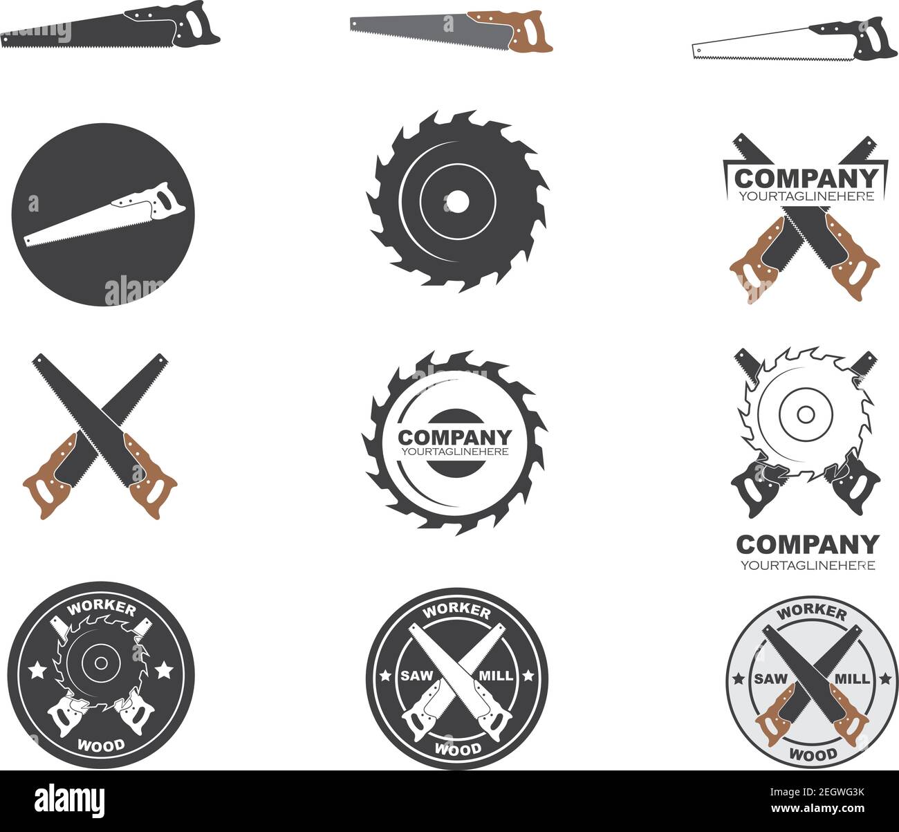 saw logo icon vector illustration design Stock Vector Image & Art Alamy