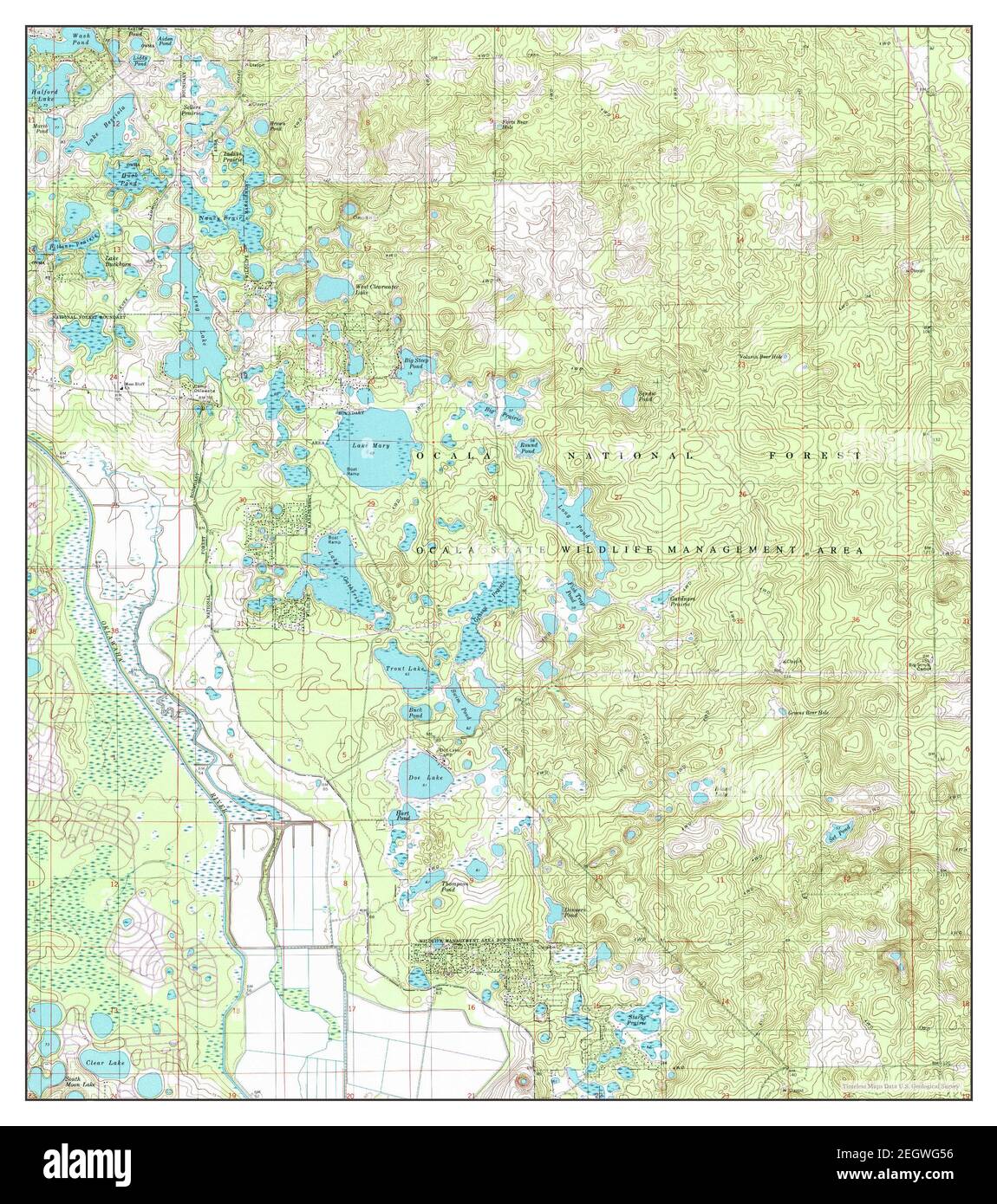 Lake Mary, Florida, map 1994, 1:24000, United States of America by Timeless Maps, data U.S. Geological Survey Stock Photo