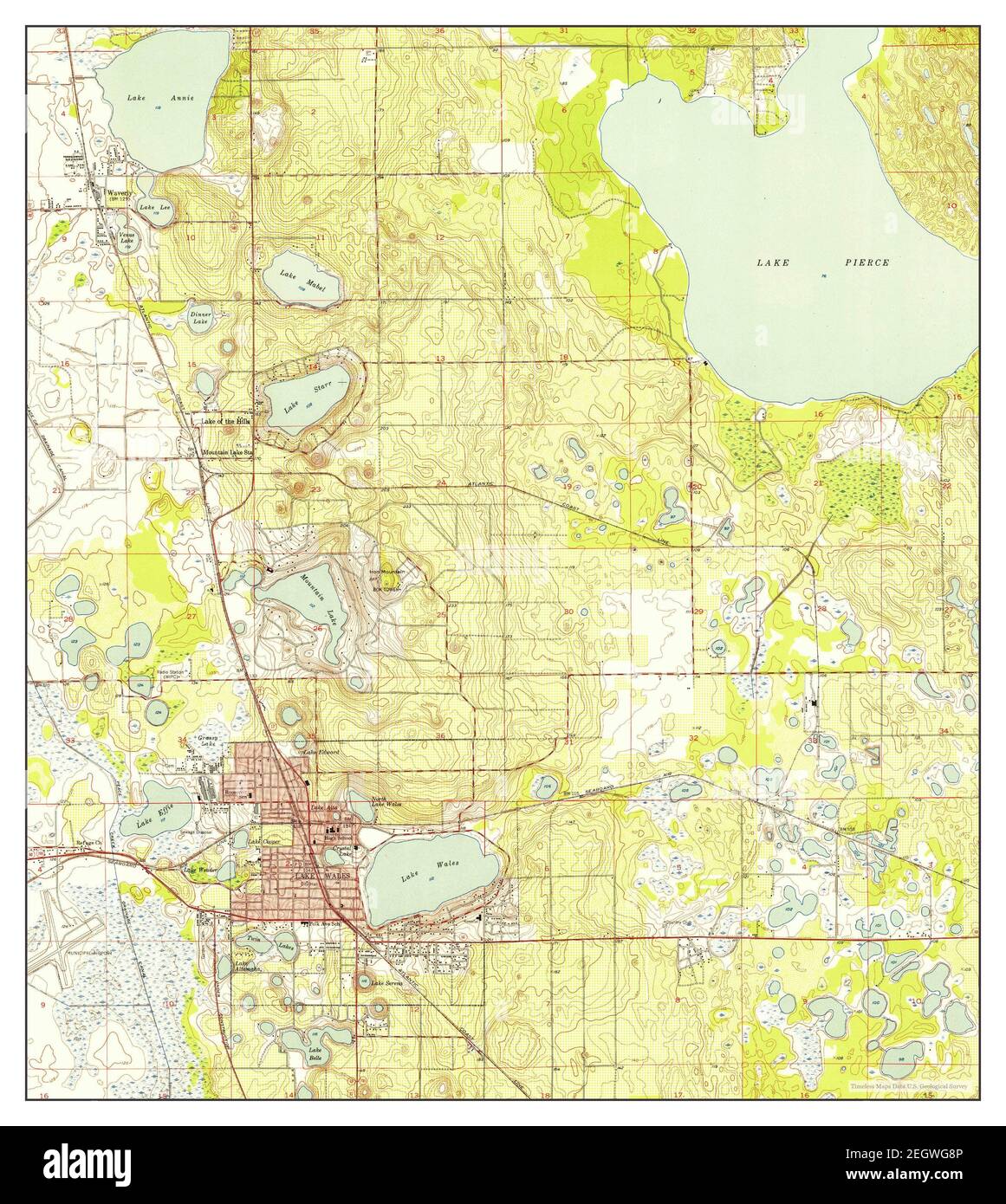 Lake Wales Florida map 1952 - Lake Wales Florida Map 1952 124000 United States Of America By Timeless Maps Data Us Geological Survey 2EGWG8P