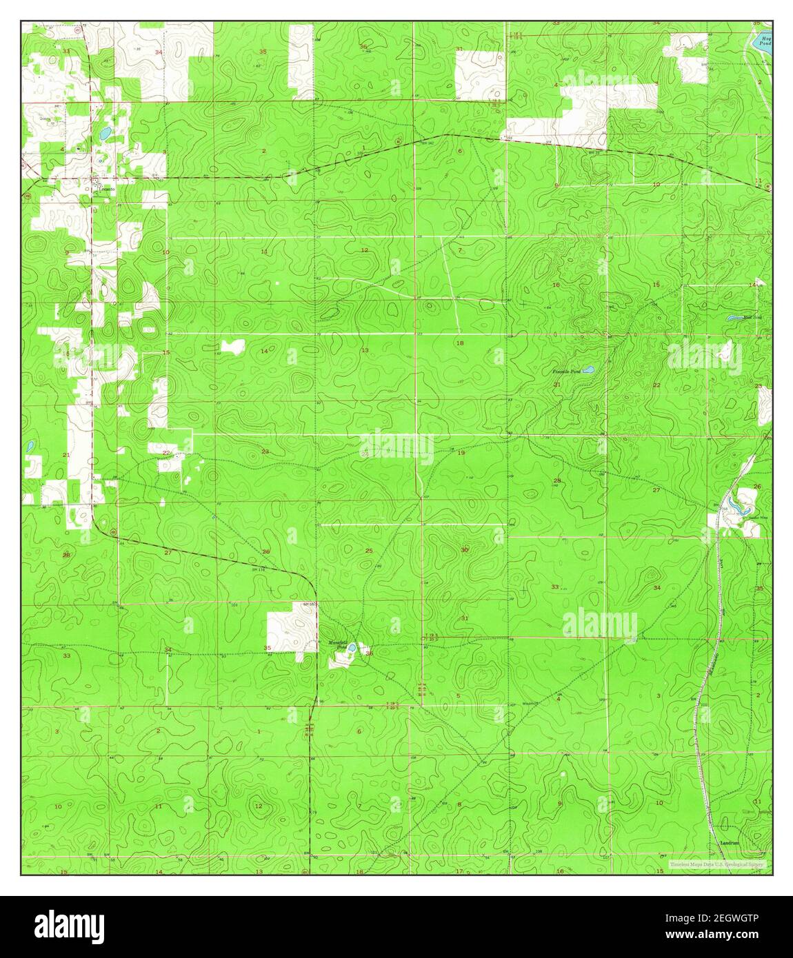 Lecanto, Florida, map 1954, 124000, United States of America by