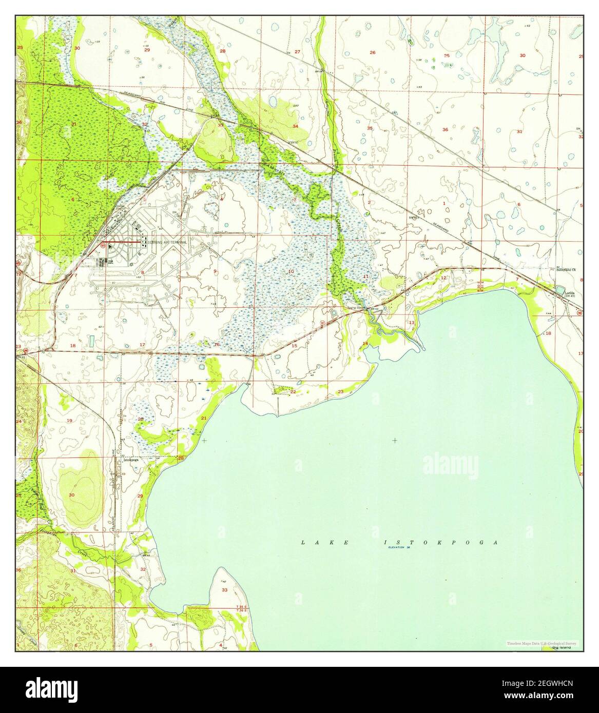 Lorida hi res stock photography - Lorida Florida Map 1952 124000 United States Of America By Timeless Maps Data Us Geological Survey 2EGWHCN 