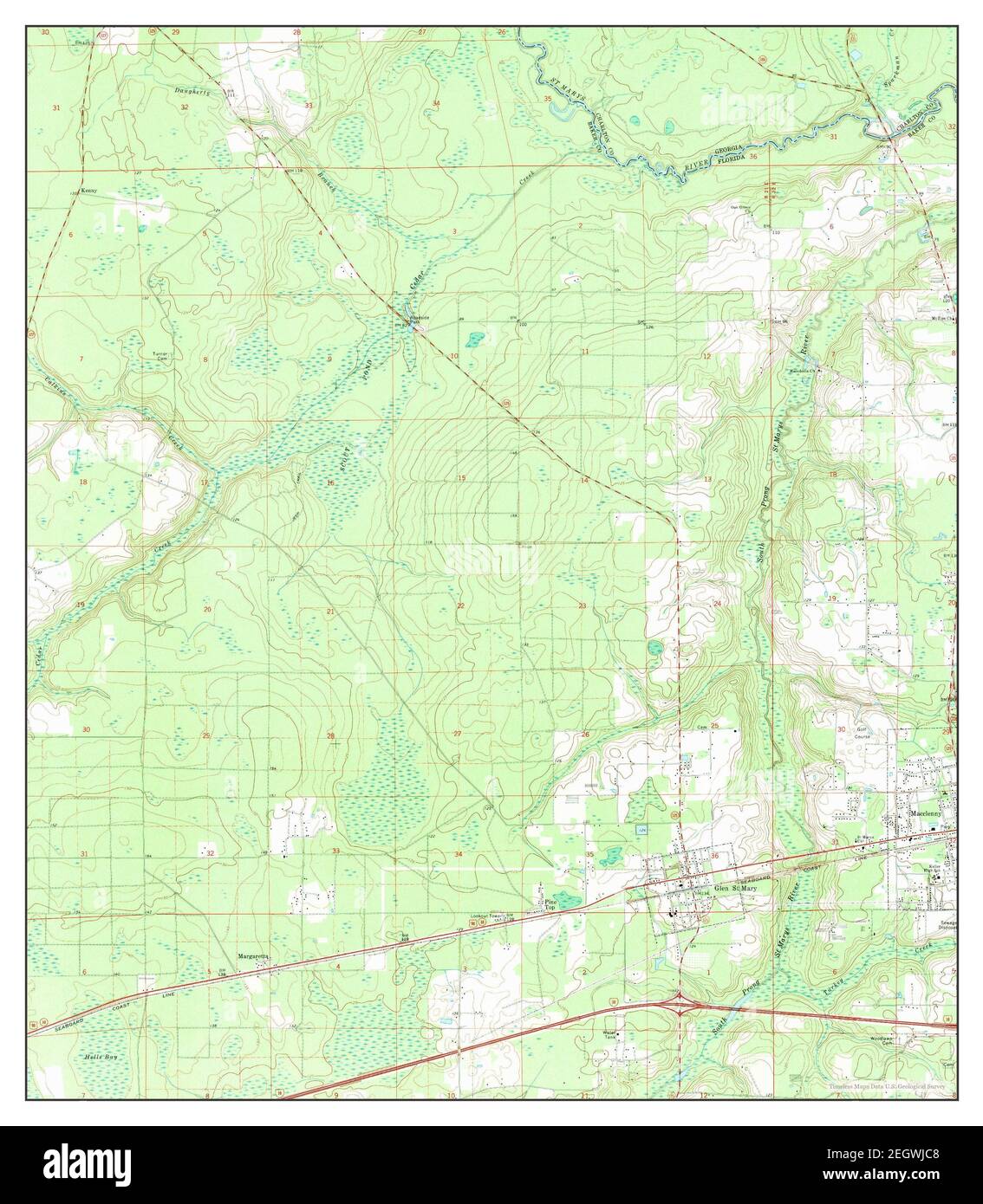 Macclenny West, Florida, map 1972, 124000, United States of America by