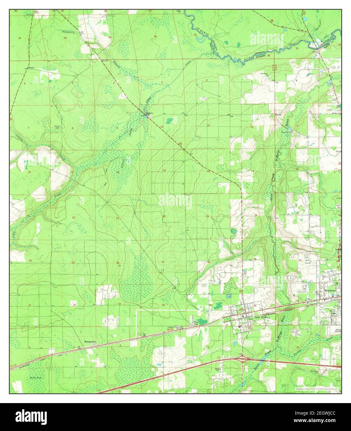 Macclenny West, Florida, map 1972, 124000, United States of America by