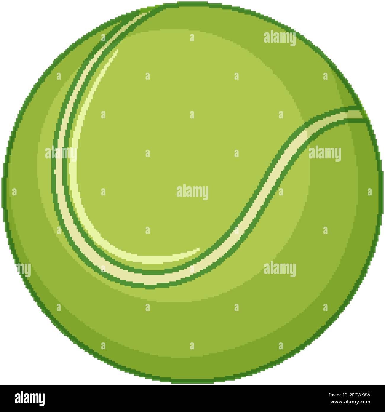 Tennis ball on white background illustration Stock Vector Image & Art ...