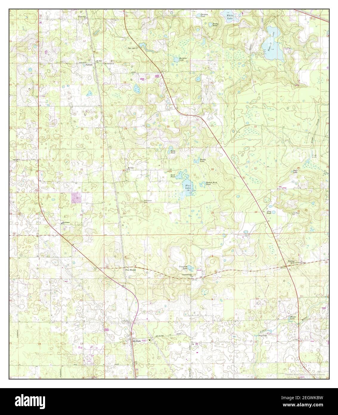 McAlpin, Florida, map 1969, 124000, United States of America by