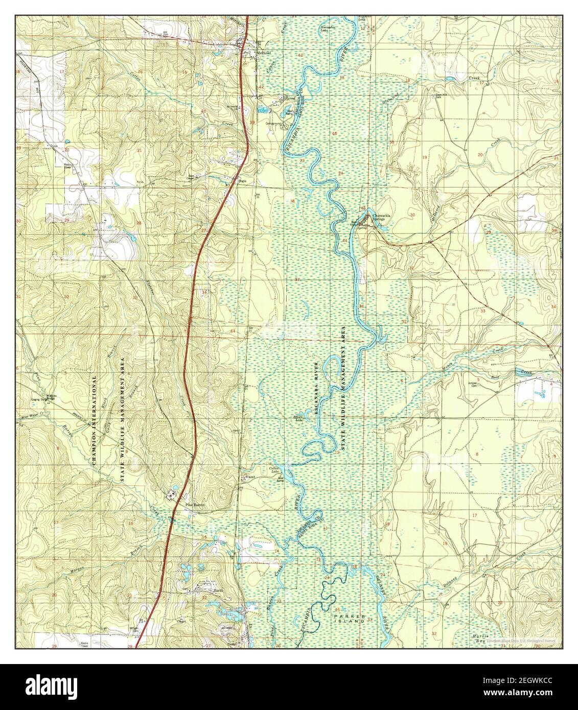 McDavid, Florida, map 1994, 124000, United States of America by