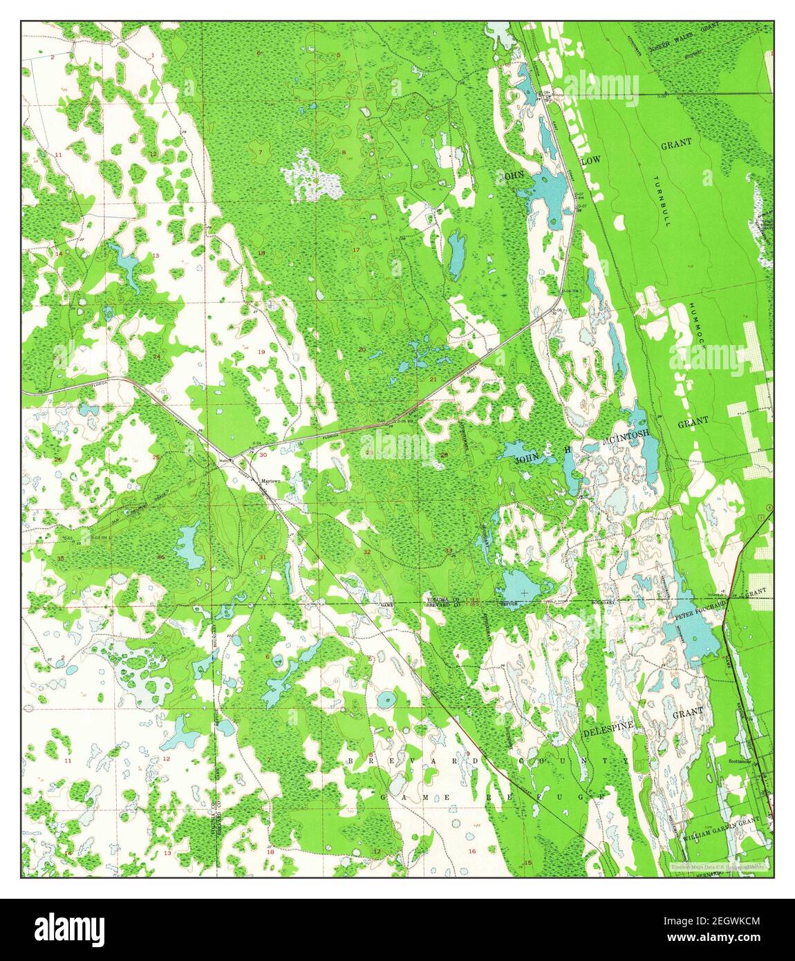 Maytown, Florida, map 1950, 124000, United States of America by Timeless Maps, data U.S