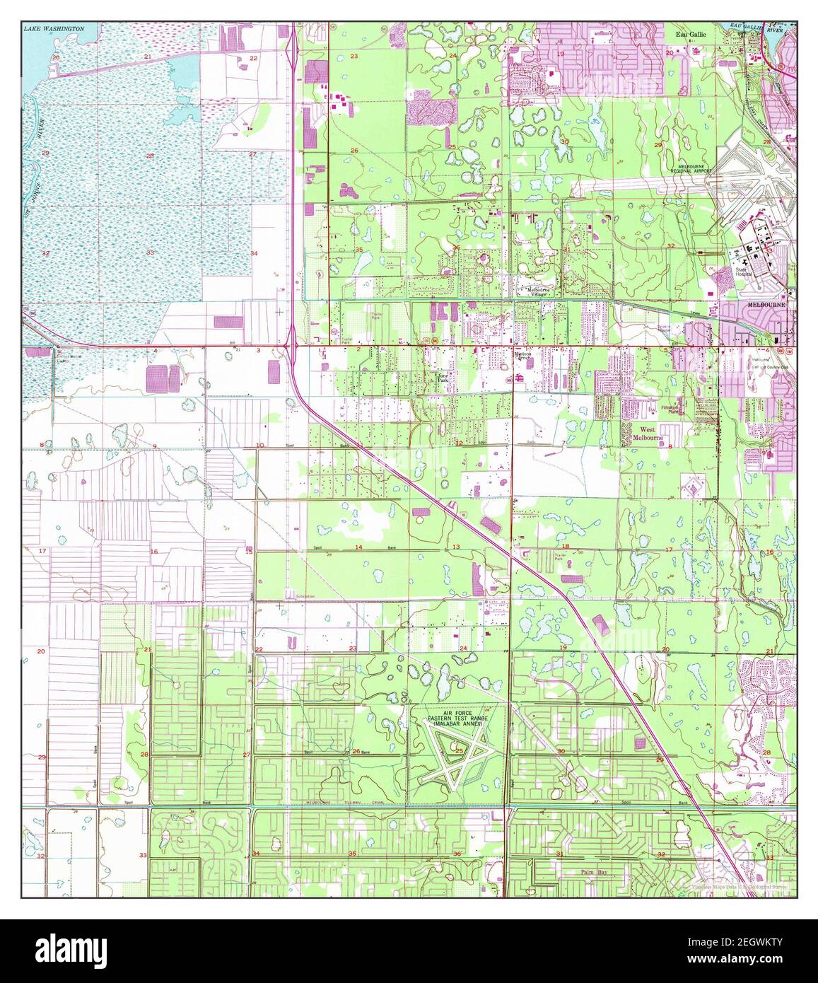 Map of melbourne florida hires stock photography and images Alamy