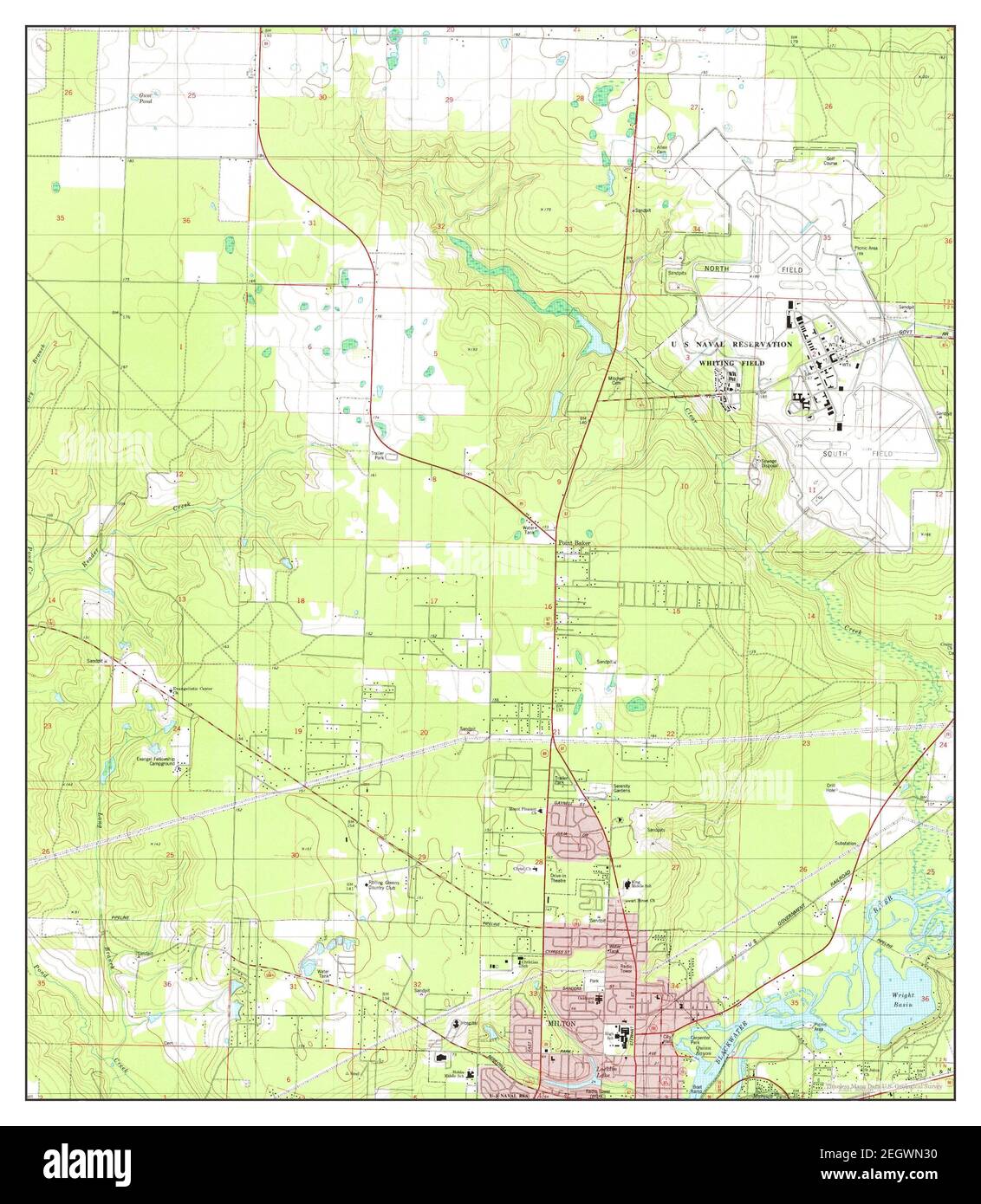 Map of milton florida hi res stock - Milton North Florida Map 1978 124000 United States Of America By Timeless Maps Data Us Geological Survey 2EGWN30