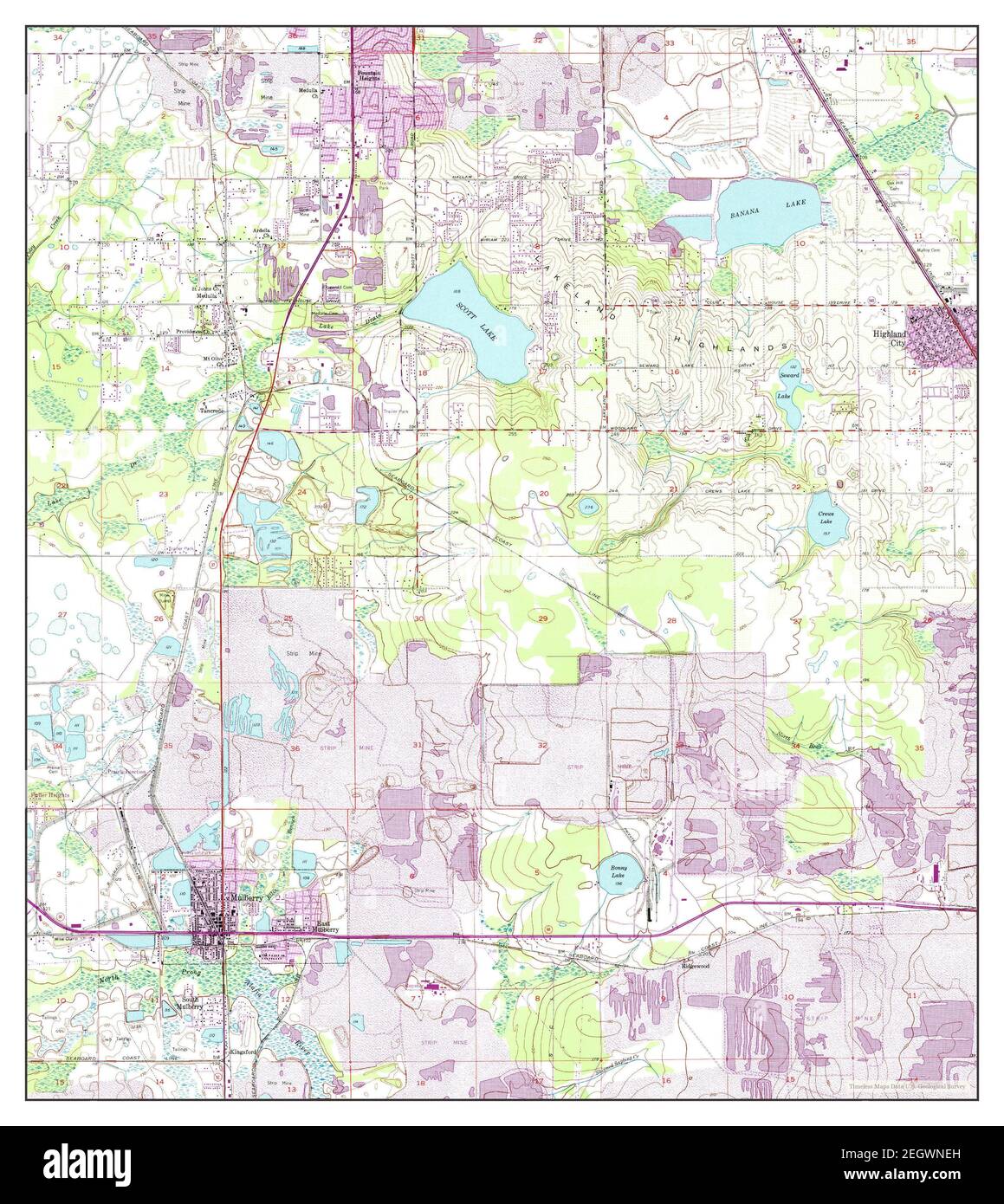 Map Of Mulberry Florida Mulberry, Florida, Map 1949, 1:24000, United States Of America By Timeless  Maps, Data U.s. Geological Survey Stock Photo - Alamy