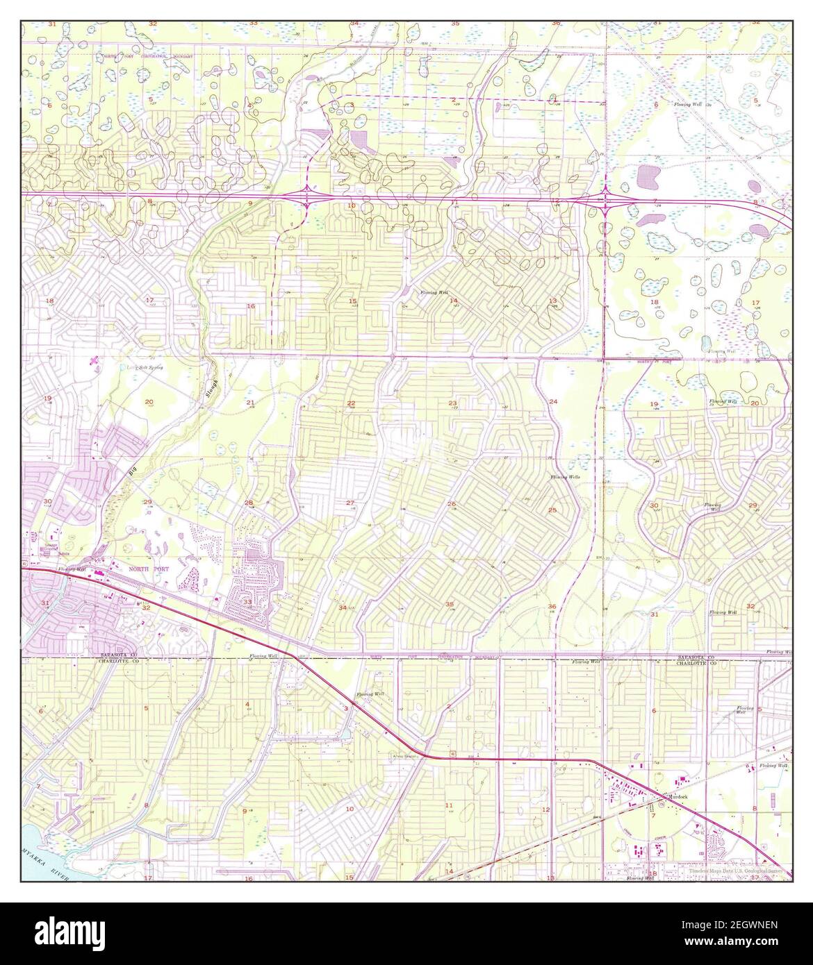 Murdock, Florida, map 1956, 124000, United States of America by
