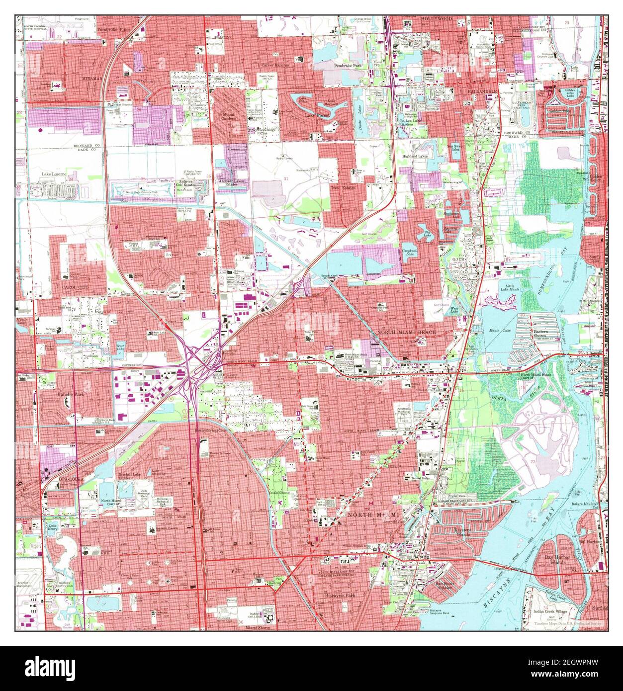 North Miami, Florida, map 1962, 1:24000, United States of America by ...