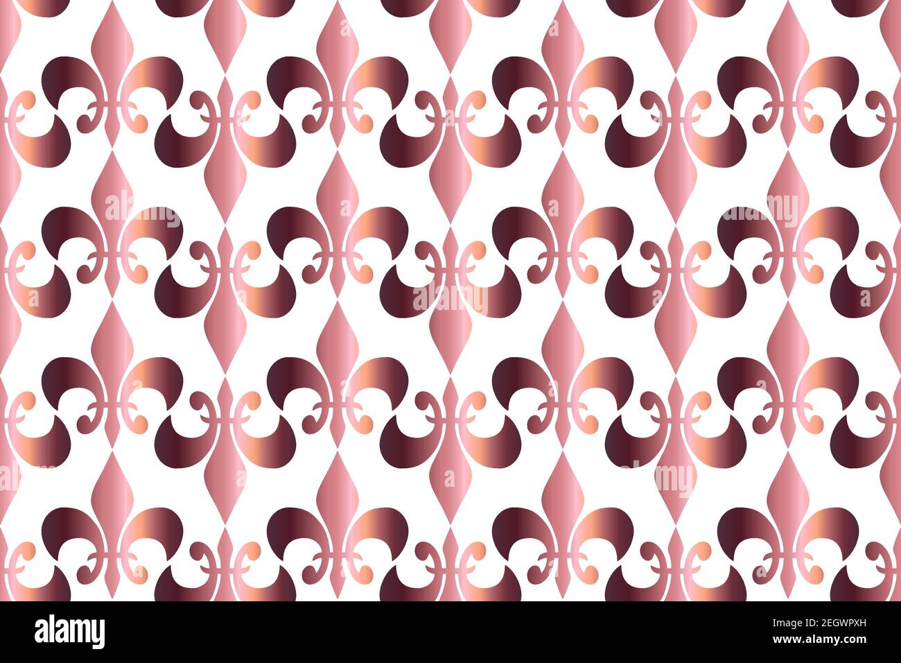 Royal heraldic lilies seamless pattern abstract background Stock Vector