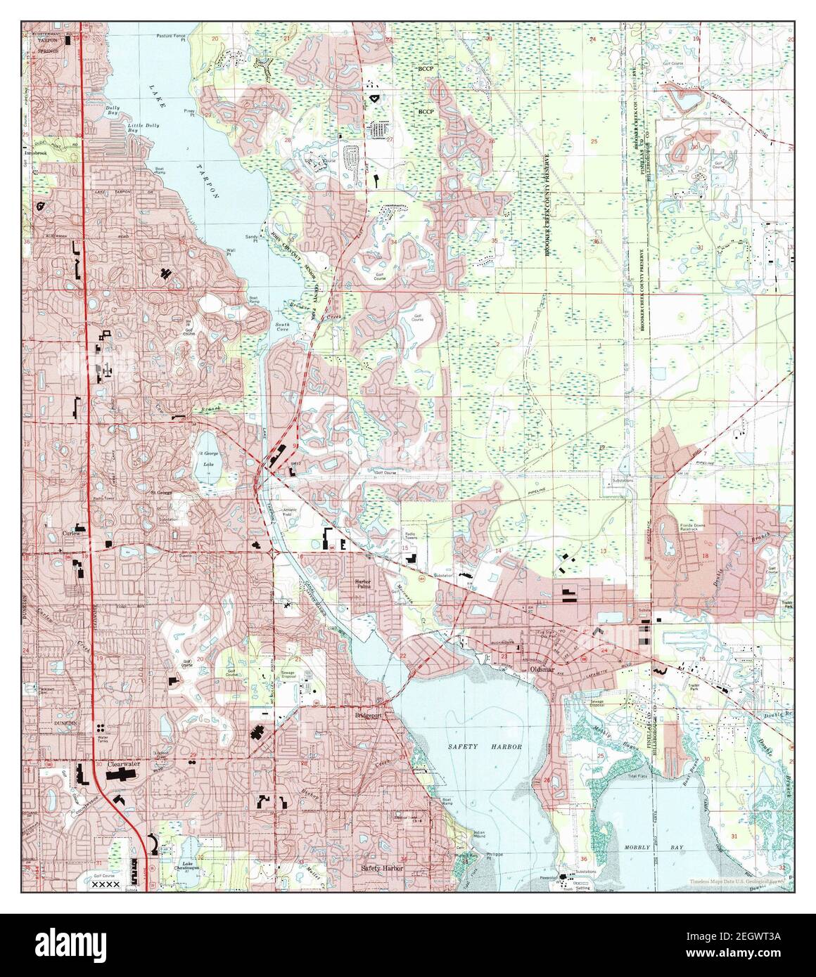 Oldsmar, Florida, map 1995, 124000, United States of America by