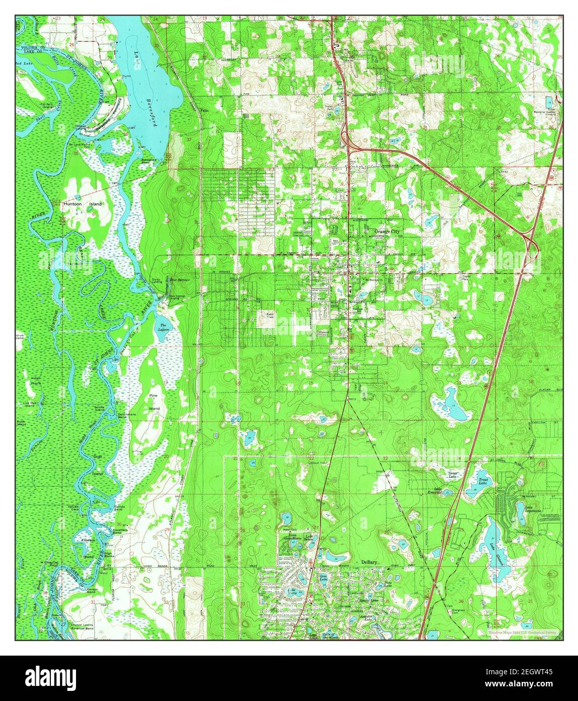 Orange City Florida map 1964 - Orange City Florida Map 1964 124000 United States Of America By Timeless Maps Data Us Geological Survey 2EGWT45 