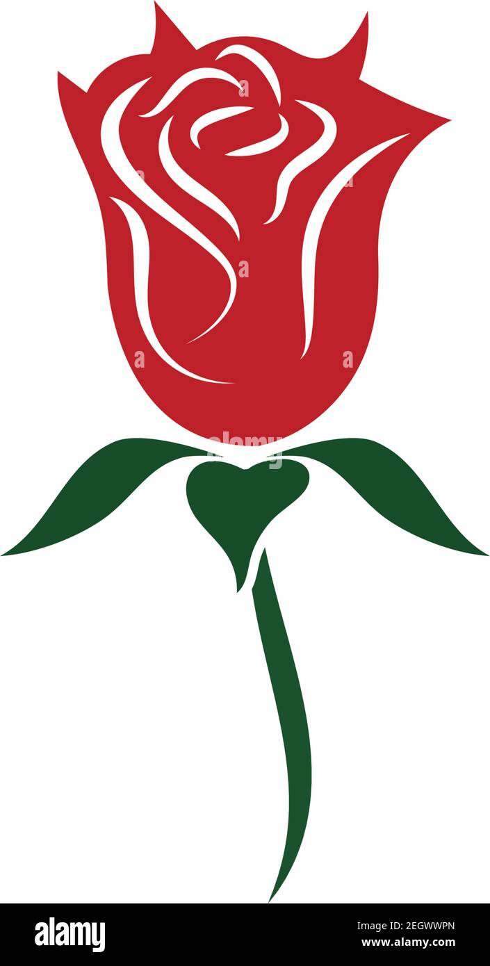 Rose flower Logo vector Template design Stock Vector Image & Art - Alamy