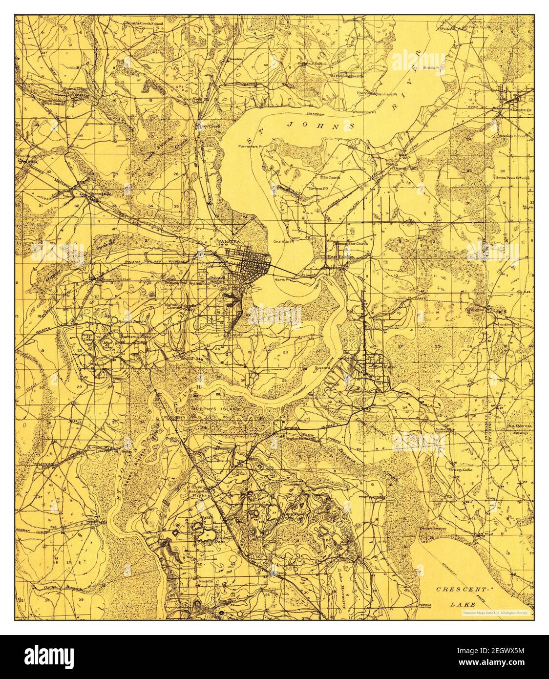 Palatka, Florida, map 1912, 148000, United States of America by