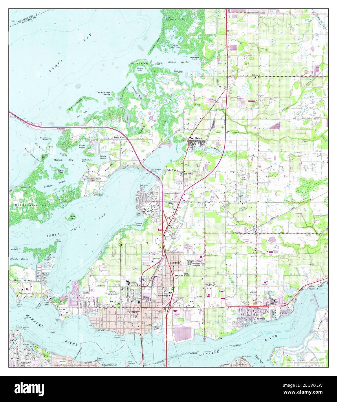 Palmetto Florida map 1964 1 24000 - Palmetto Florida Map 1964 124000 United States Of America By Timeless Maps Data Us Geological Survey 2EGWXEW