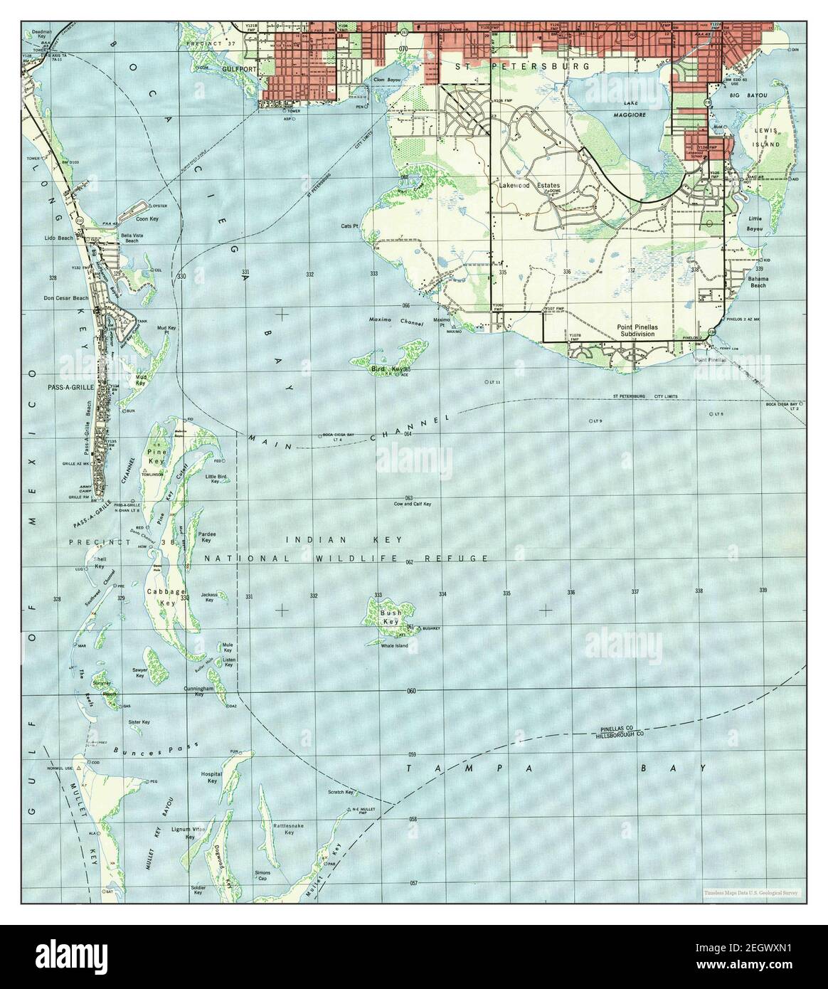 Mapa De Pass A Grille Florida