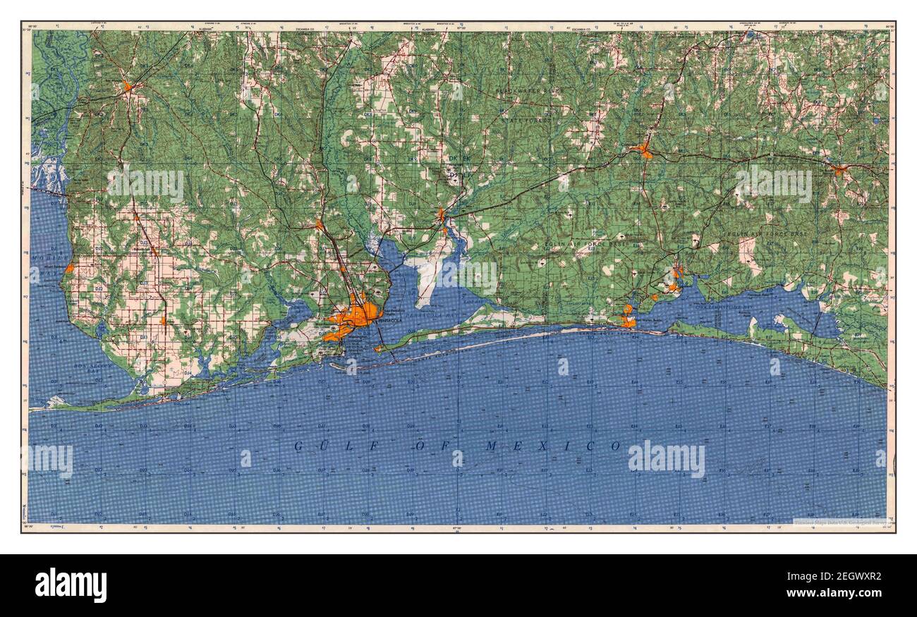 Map of pensacola hires stock photography and images Alamy