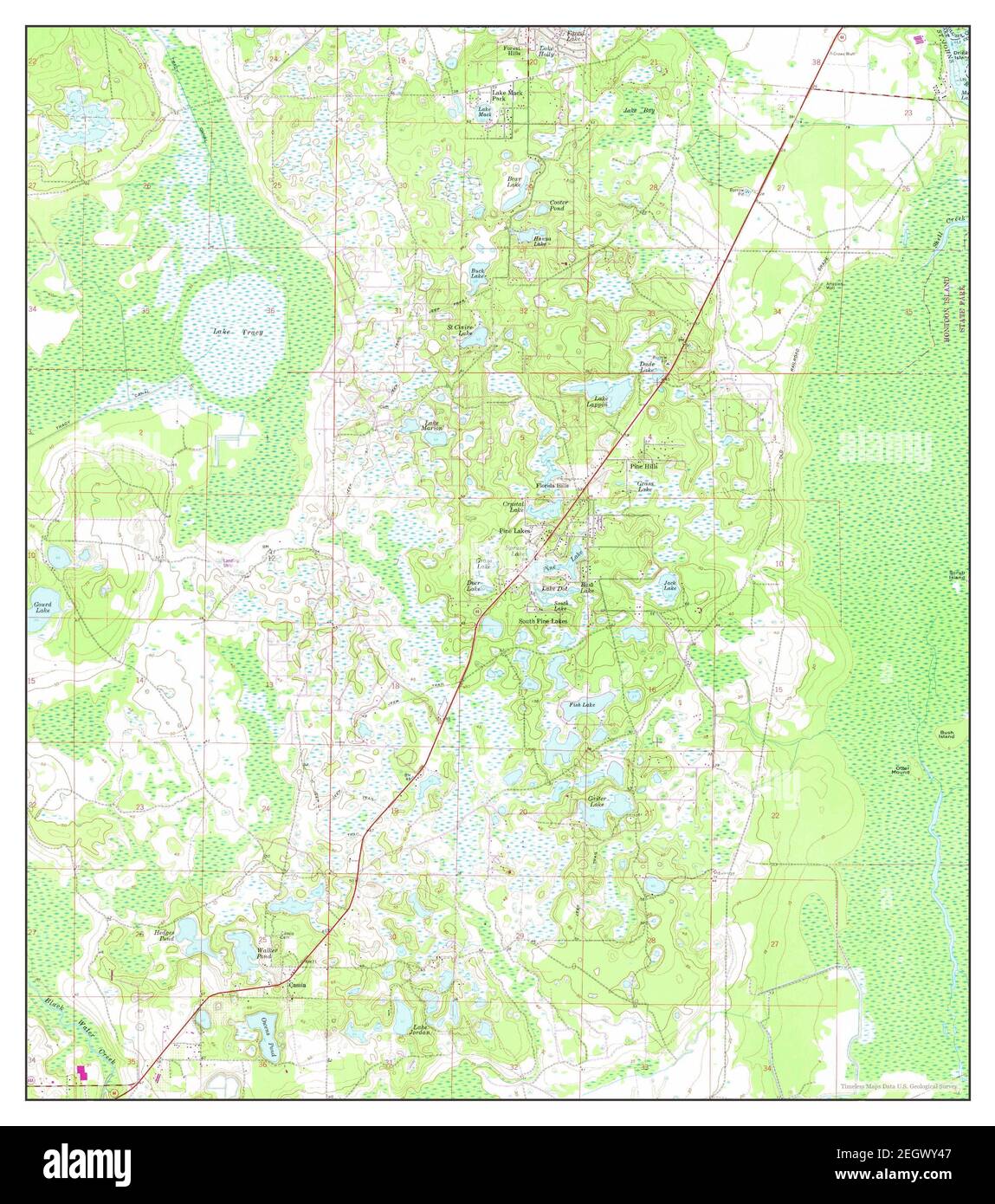 Pine Lakes Florida map 1962 - Pine Lakes Florida Map 1962 124000 United States Of America By Timeless Maps Data Us Geological Survey 2EGWY47 