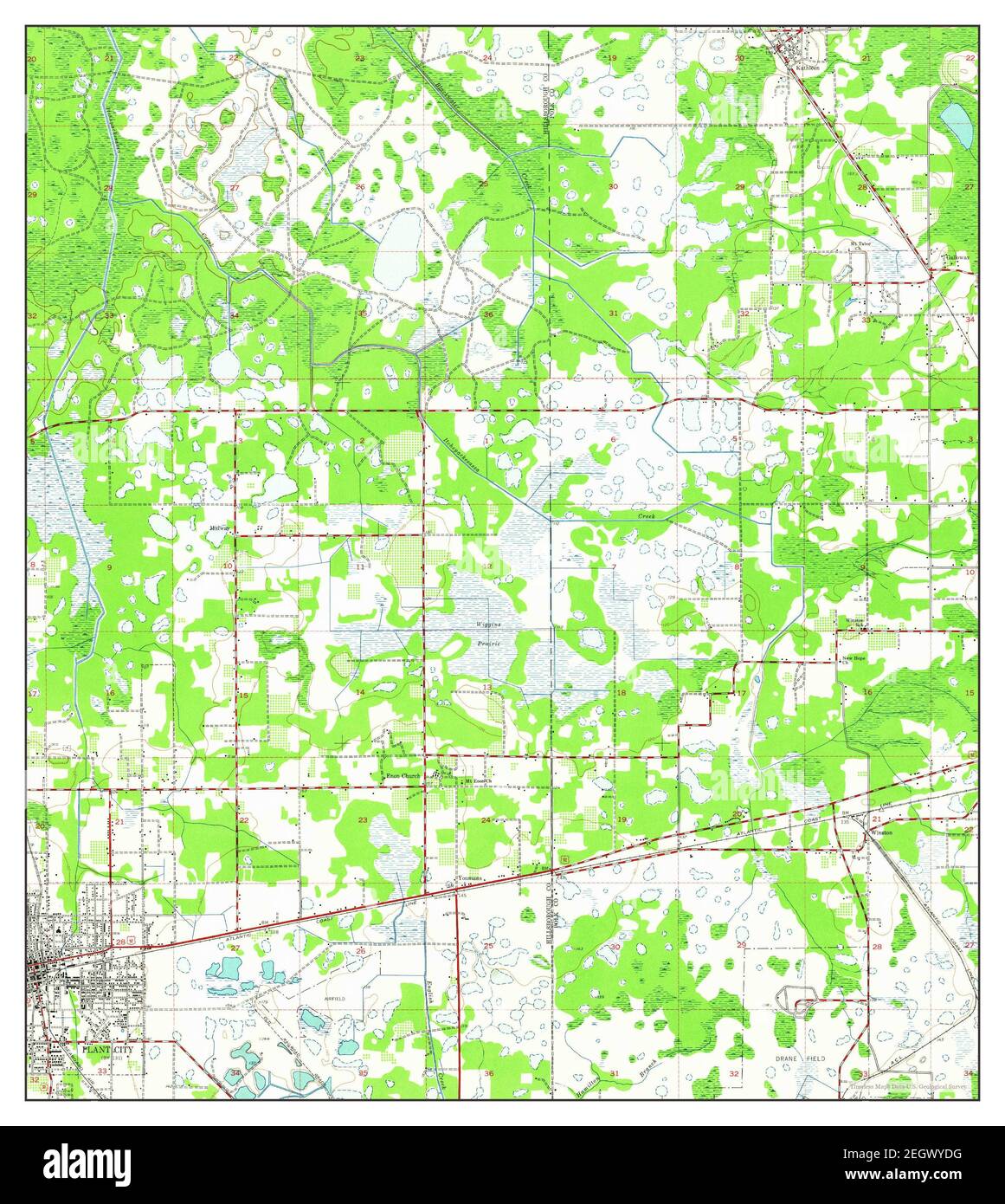 Plant City, Florida, map 1944, 1:24000, United States of America by ...