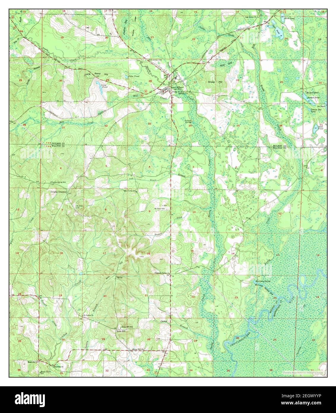 Ponce De Leon, Florida, map 1948, 124000, United States of America by