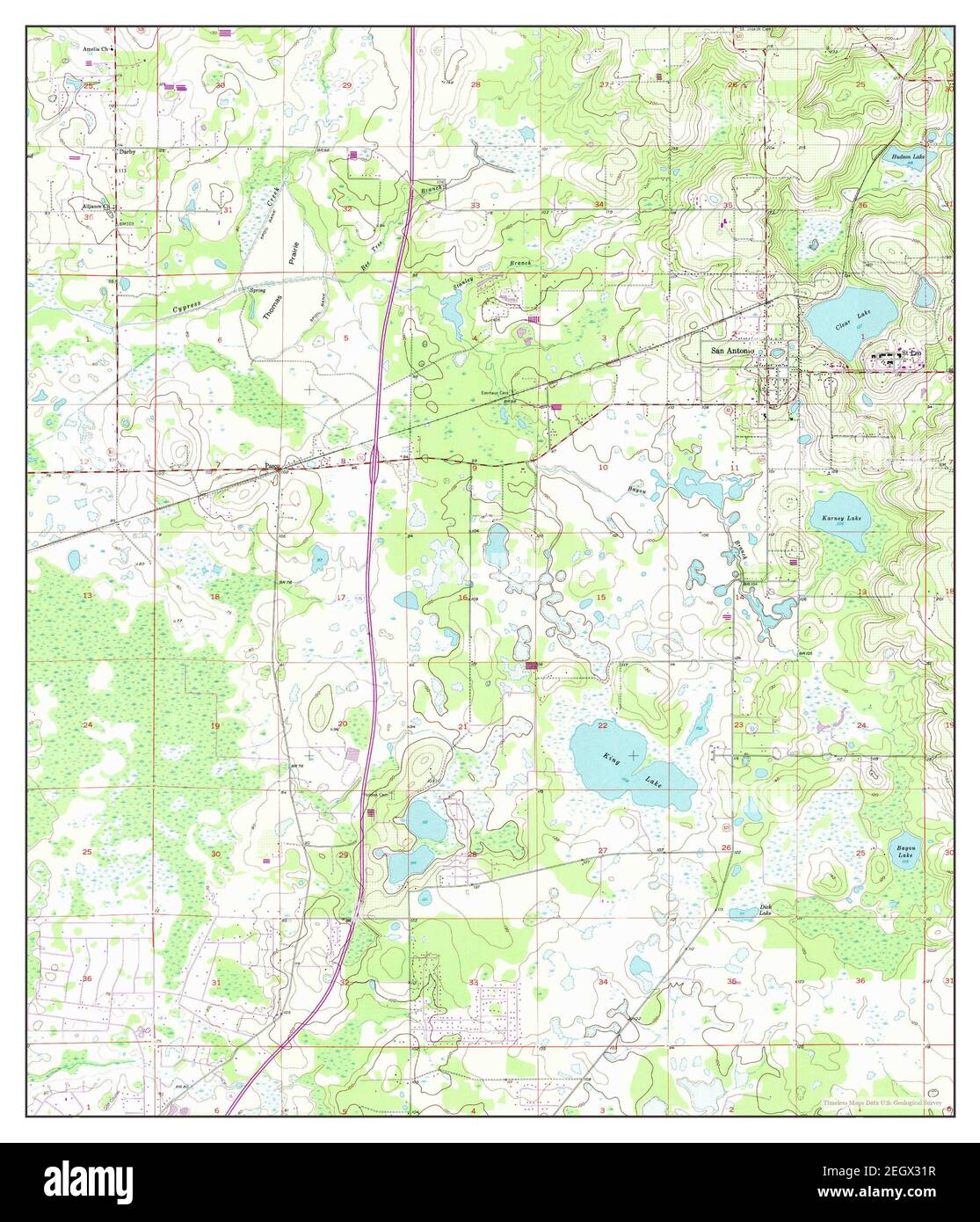 San Antonio Florida Map San Antonio, Florida, Map 1954, 1:24000, United States Of America By  Timeless Maps, Data U.s. Geological Survey Stock Photo - Alamy