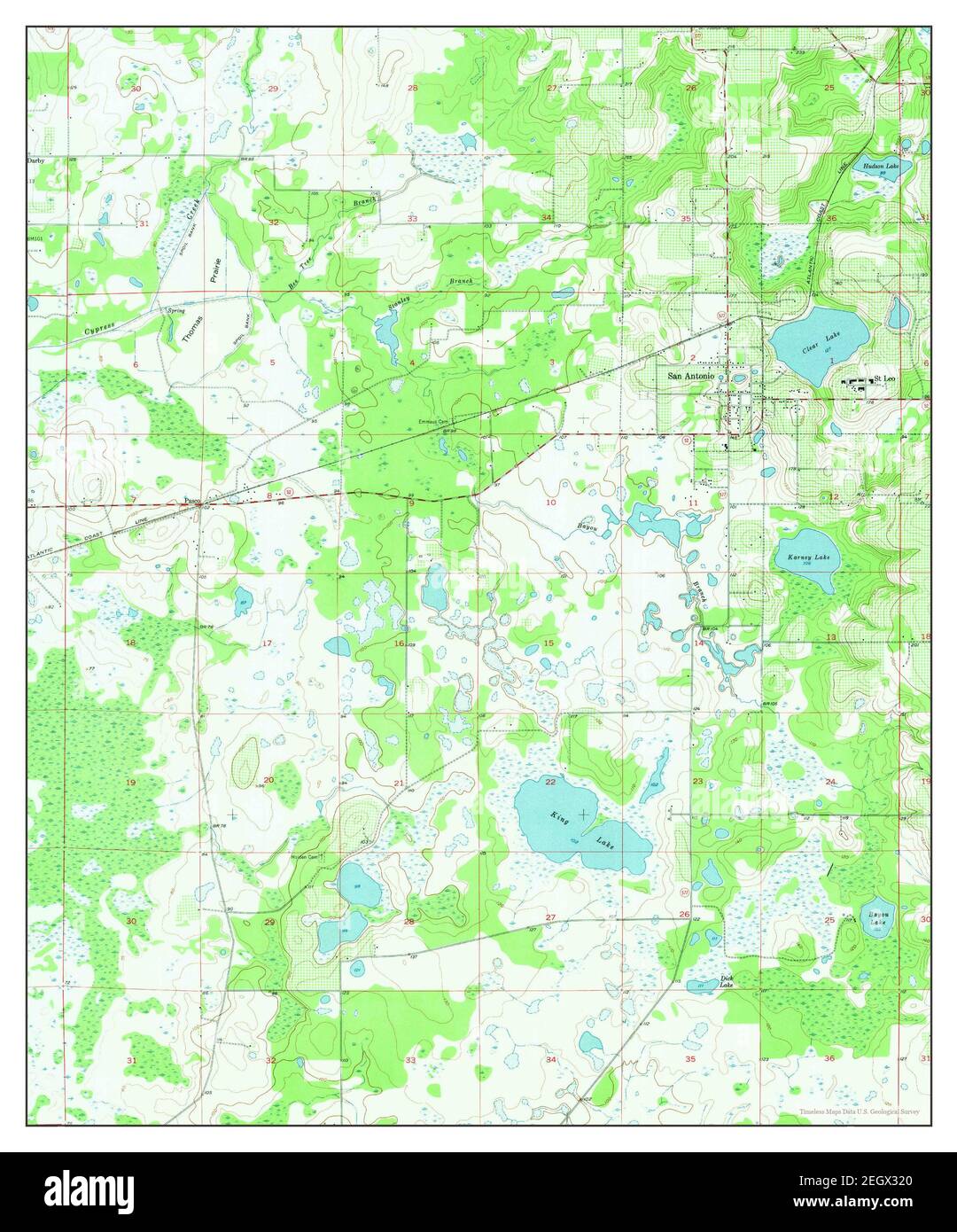 San Antonio Florida Map San Antonio, Florida, Map 1954, 1:24000, United States Of America By  Timeless Maps, Data U.s. Geological Survey Stock Photo - Alamy