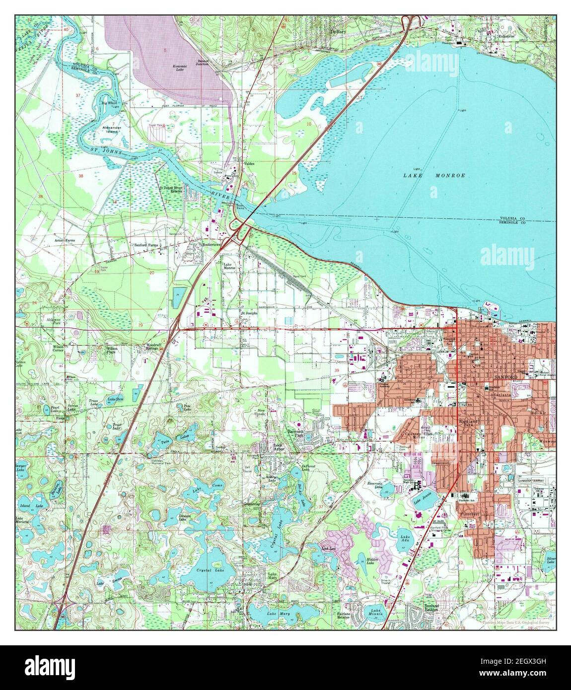 Sanford Fl Map - Sanford Florida Map 1965 124000 United States Of America By Timeless Maps Data Us Geological Survey 2EGX3GH