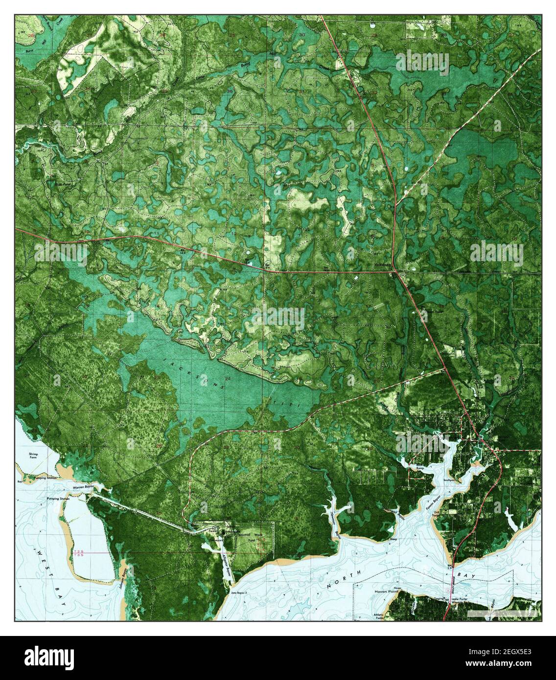 Southport, Florida, map 1982, 124000, United States of America by