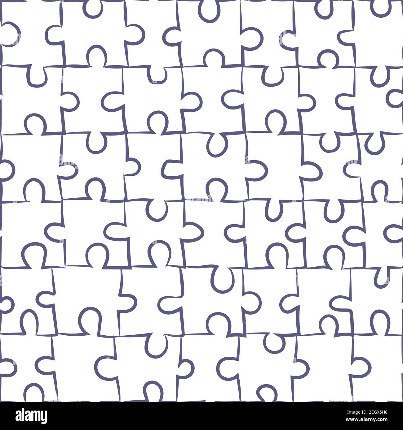 Seamless pattern with puzzle pieces Stock Vector