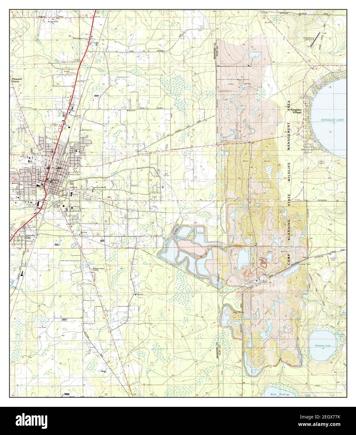 Starke florida map hires stock photography and images Alamy