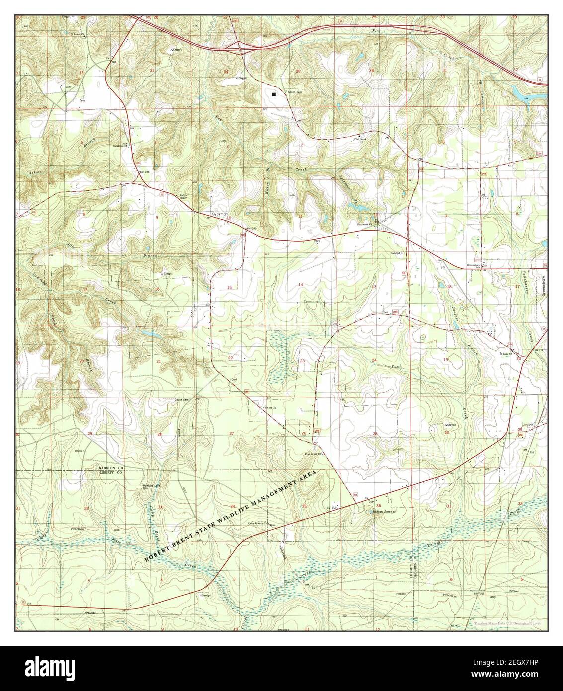 Sycamore, Florida, map 1994, 124000, United States of America by