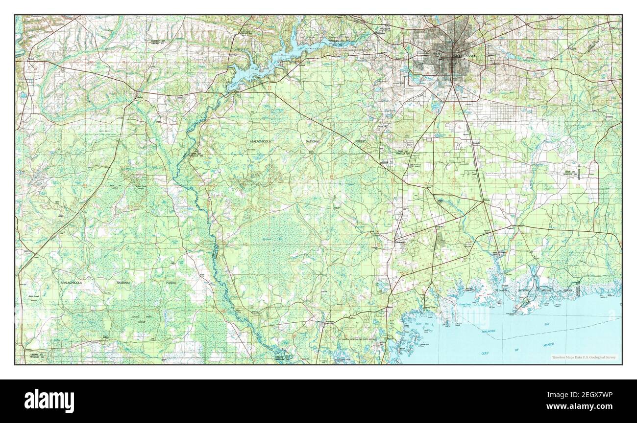 Tallahassee Florida map 1979 - Tallahassee Florida Map 1979 1100000 United States Of America By Timeless Maps Data Us Geological Survey 2EGX7WP 