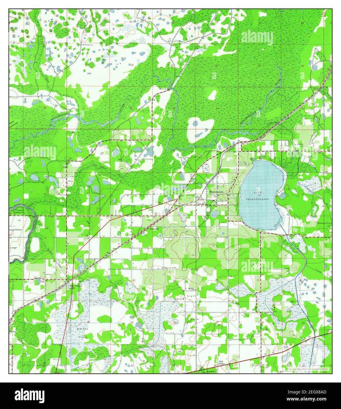 Thonotosassa, Florida, map 1943, 124000, United States of America by