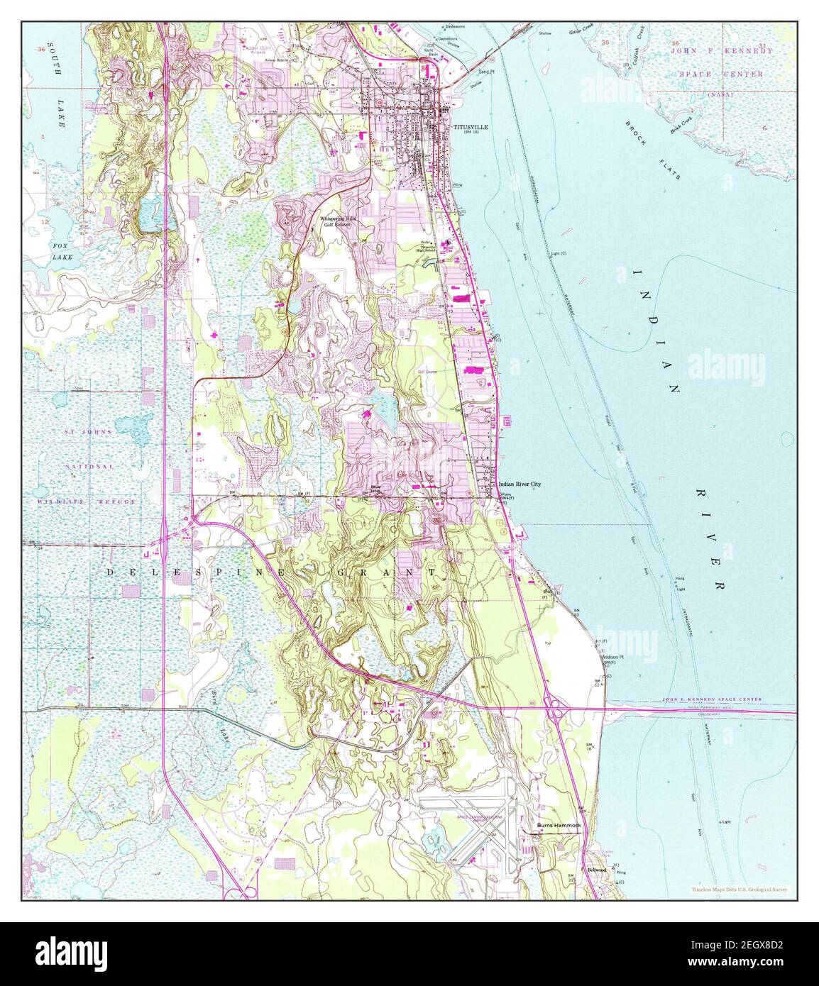 Map of titusville florida Cut Out Stock Images & Pictures - Alamy