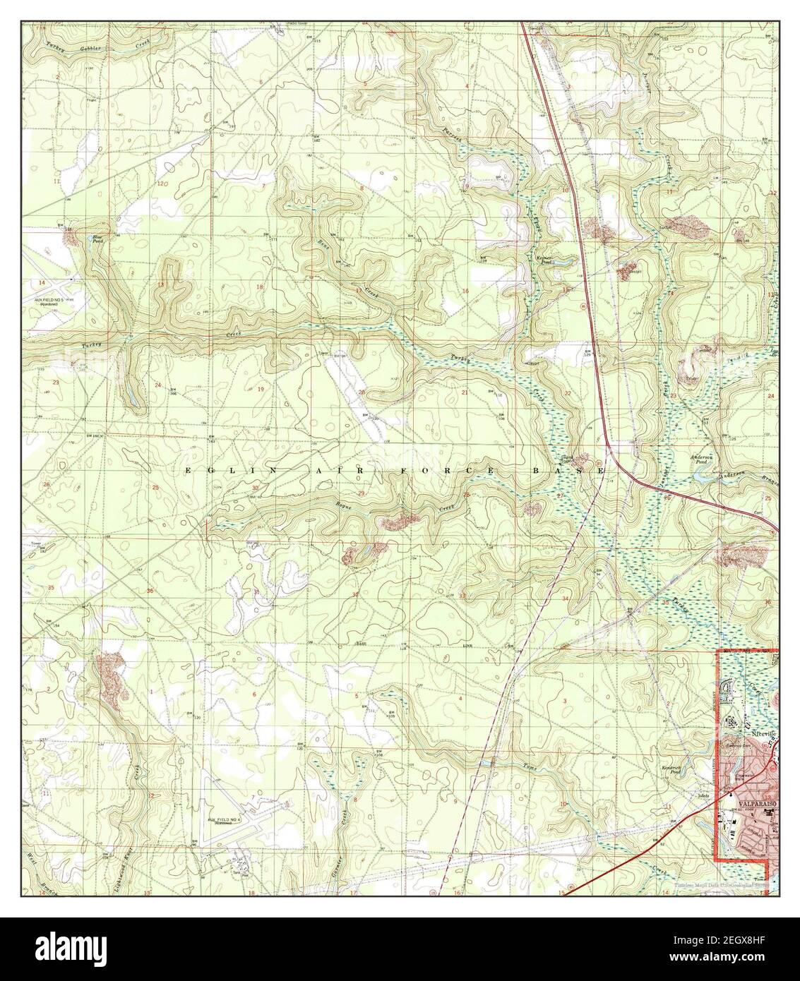 Valparaiso, Florida, map 1994, 124000, United States of America by