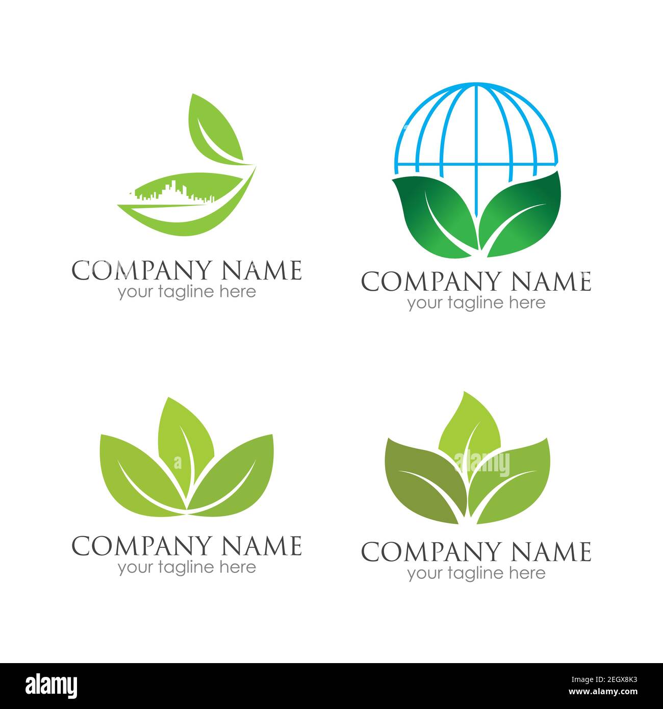 go green logo symbol vector illustration design template Stock Vector