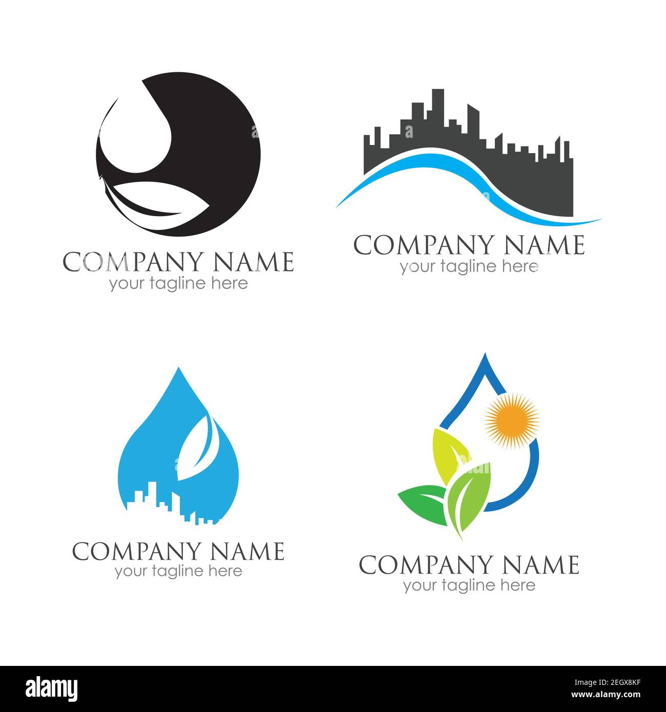 go green logo symbol vector illustration design template Stock Vector