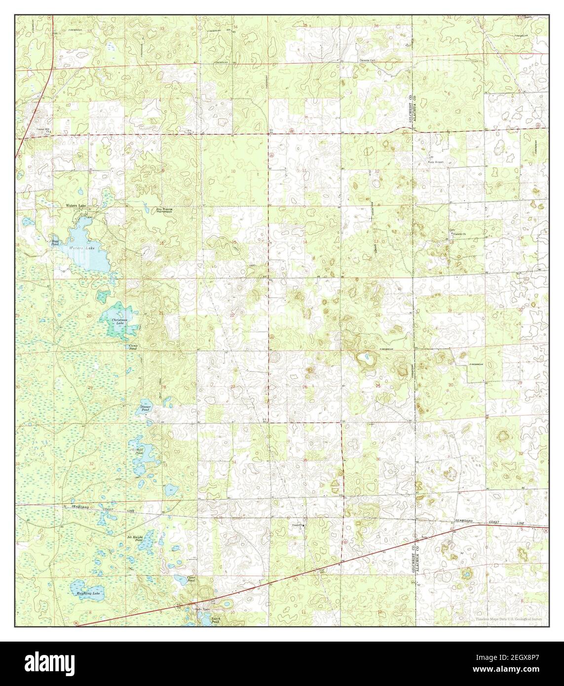 Waters Lake Florida map 1968 - Waters Lake Florida Map 1968 124000 United States Of America By Timeless Maps Data Us Geological Survey 2EGX8P7 
