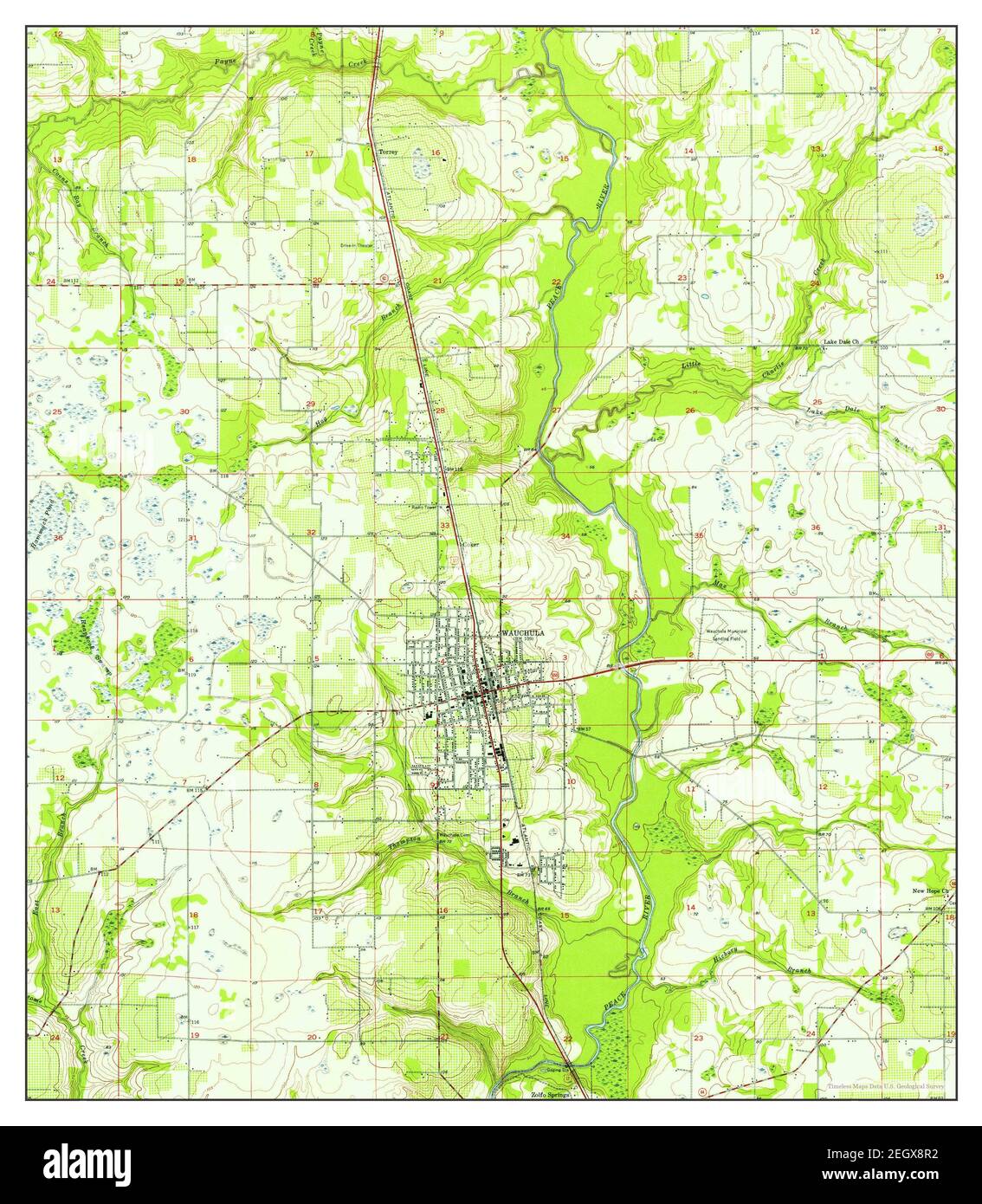 Wauchula, Florida, map 1955, 124000, United States of America by