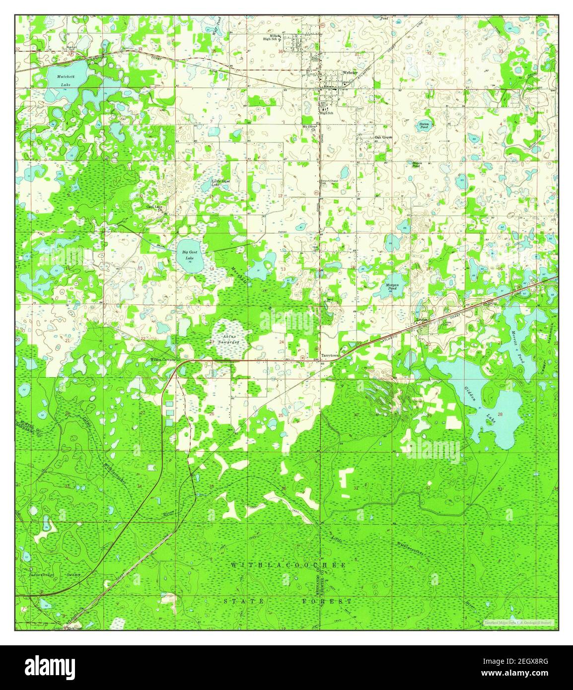ster, Florida, map 1958, 124000, United States of America by