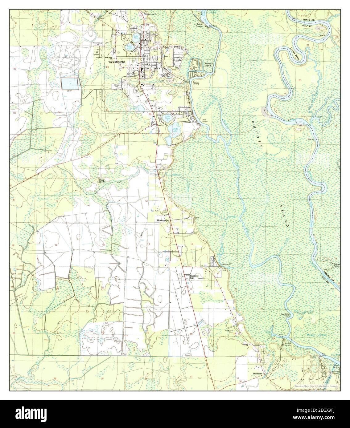 Wewahitchka florida map Cut Out Stock Images & Pictures Alamy